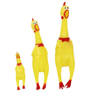 Screaming Chicken Squeeze Sound Funny  Toy Pets