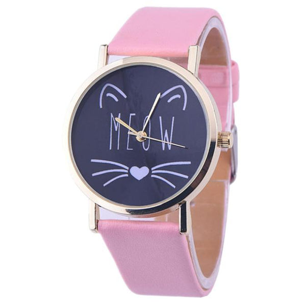 Cute Cat Meow Watch for Women