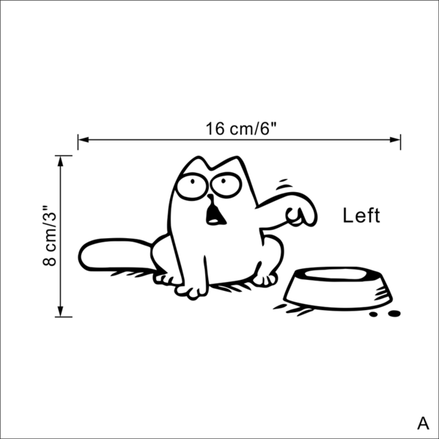 Left Right newest FUNNY cat need food home decor