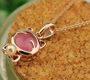 Fashion Jewelry Lucky Cat Necklace Ladies