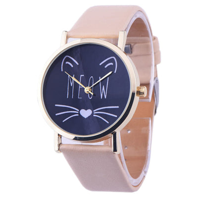 Cute Cat Meow Watch for Women