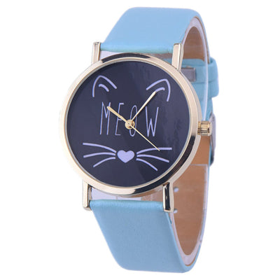 Cute Cat Meow Watch for Women