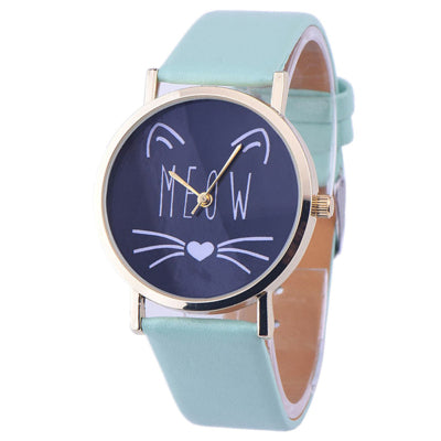 Cute Cat Meow Watch for Women