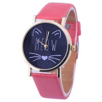 Cute Cat Meow Watch for Women