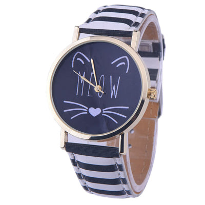 Cute Cat Meow Watch for Women