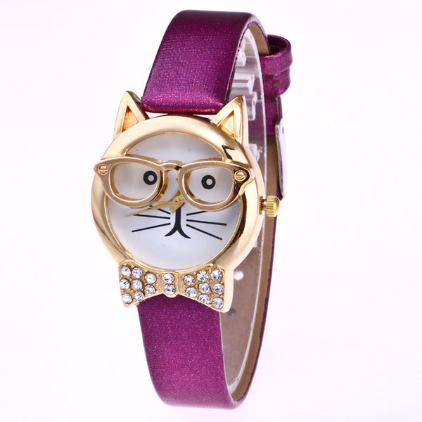 5 Color Cartoon Cat Cute Watch