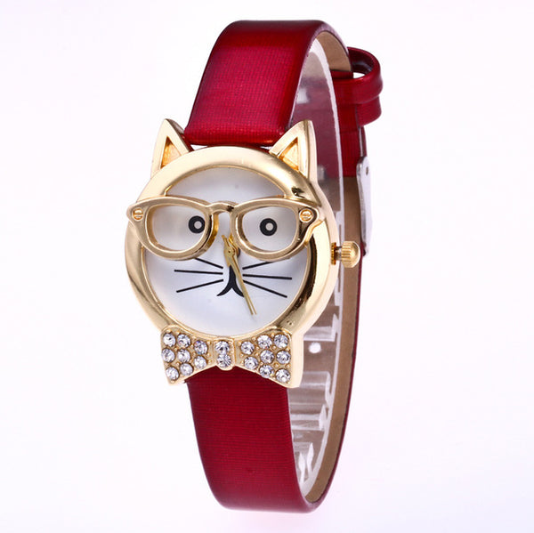 5 Color Cartoon Cat Cute Watch