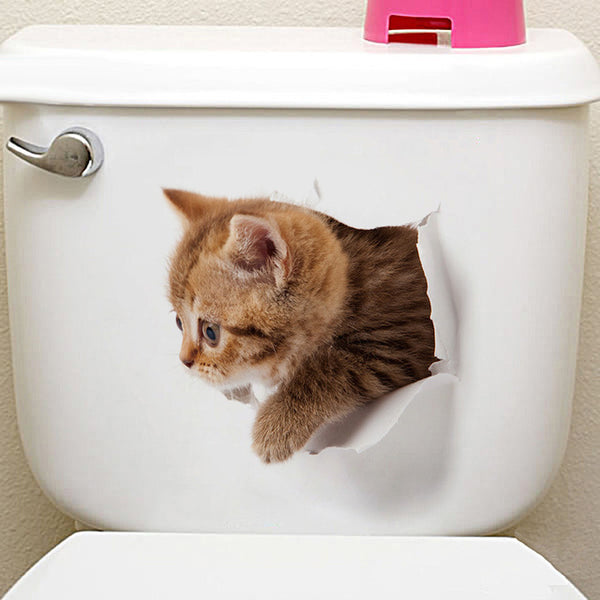Cat Dog 3D Wall Sticker