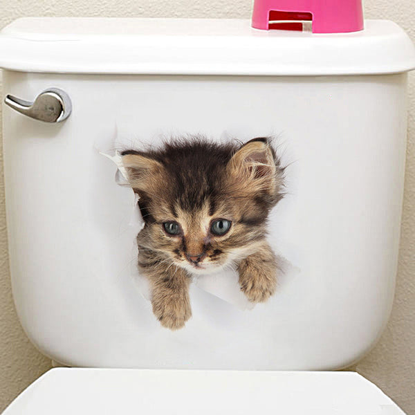 Cat Dog 3D Wall Sticker