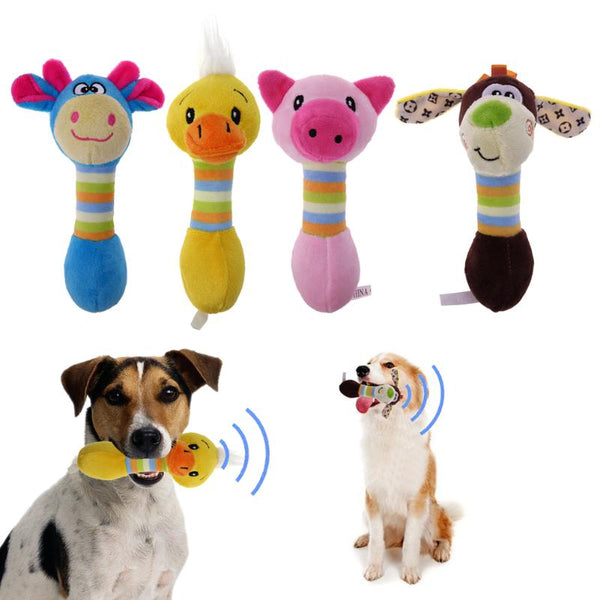 Cute Pet Dog Toys Chew Squeaker Animals