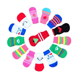 Cute 4Pcs Cute Pets Knits Socks For Winter