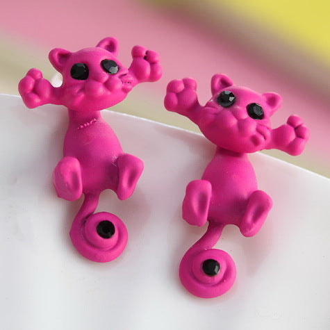 New Multipl Color Kitten Earrings For Women