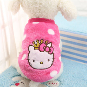 Autumn/Winter Cartoon Pet Puppy Cat Coats Jacket