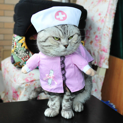 Funny Cat Clothes Costume Suit