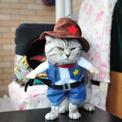 Funny Cat Clothes Costume Suit